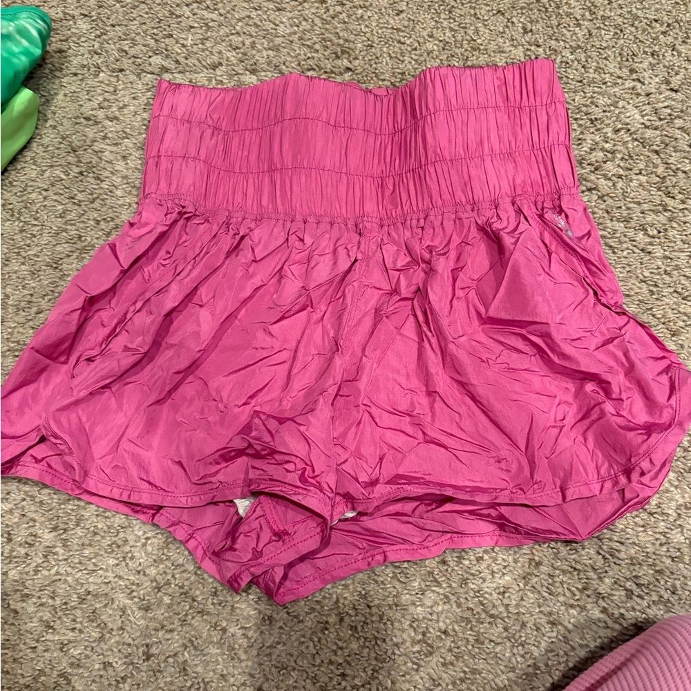 Free People Fuchsia Athletic Shorts